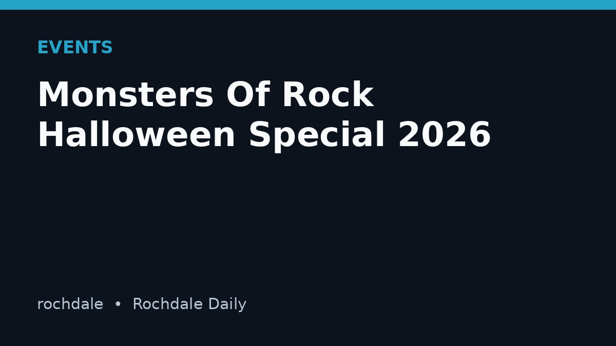Monsters Of Rock Halloween Special 2026