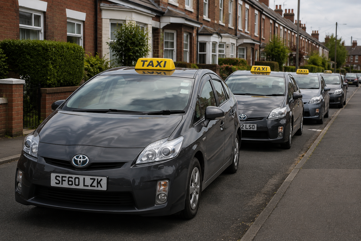 Why are so many taxis in Heywood licensed in Wolverhampton and other areas?